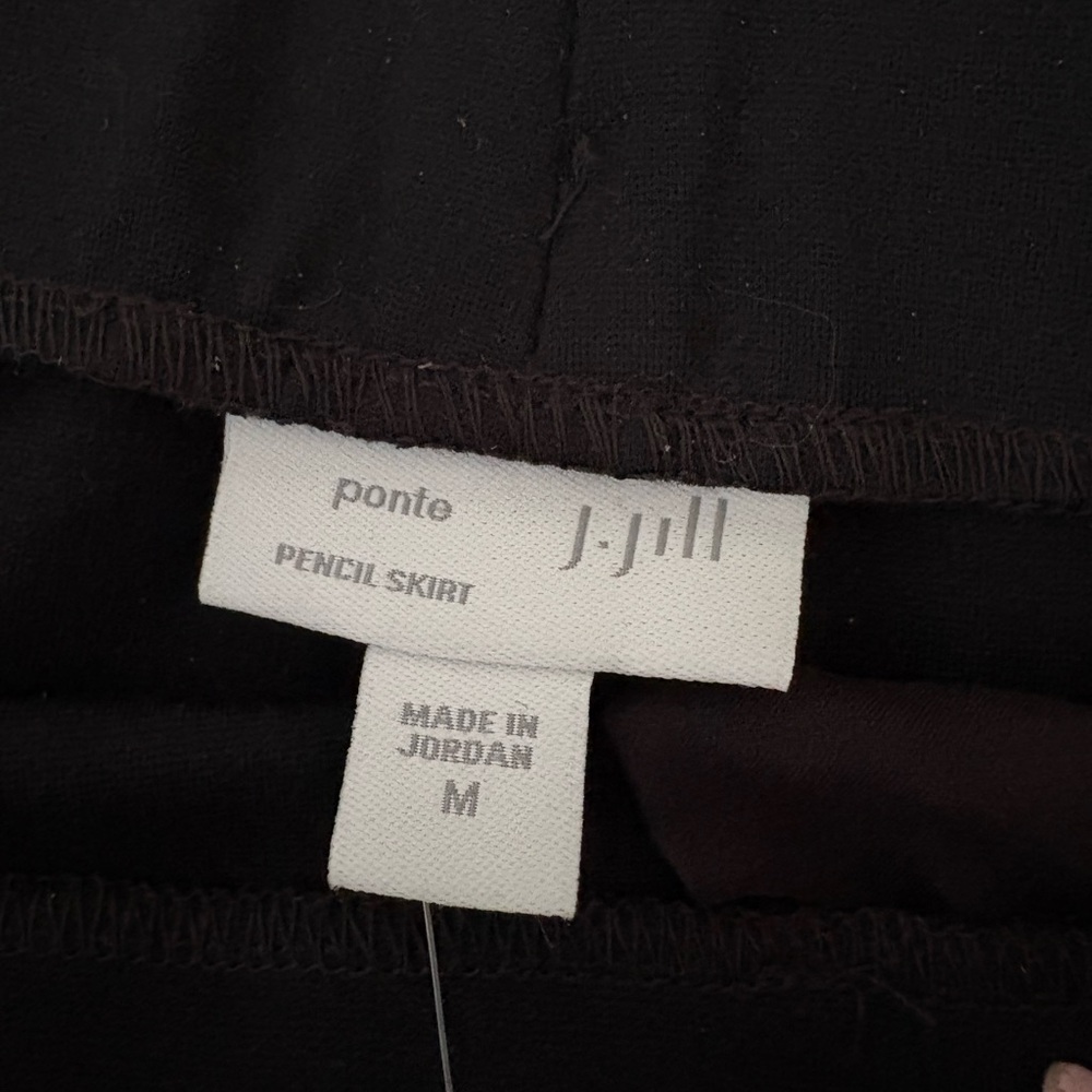 J. Jill Black Knee-Length Pencil Skirt NWT - Picture 3 of 4